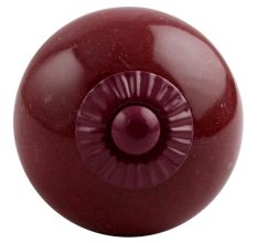 Cherry Solid Round Purple Fitting Ceramic Knob